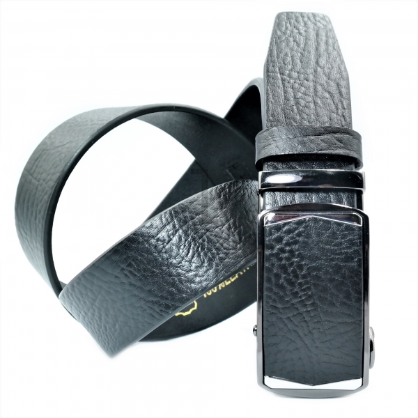 Чоловічий шкіряний ремінь із автоматичною пряжкою