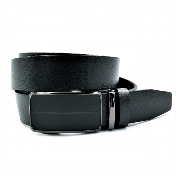Чоловічий шкіряний ремінь із автоматичною пряжкою