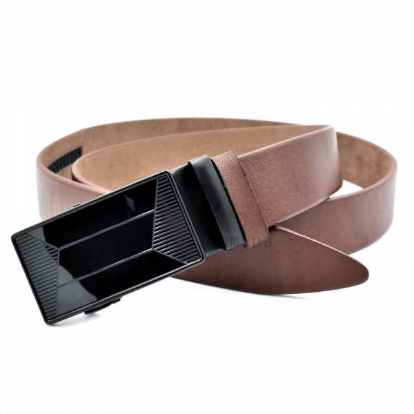 Чоловічий шкіряний ремінь із автоматичною пряжкою