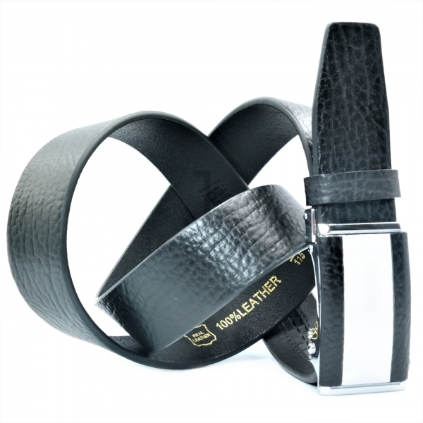 Чоловічий шкіряний ремінь із автоматичною пряжкою