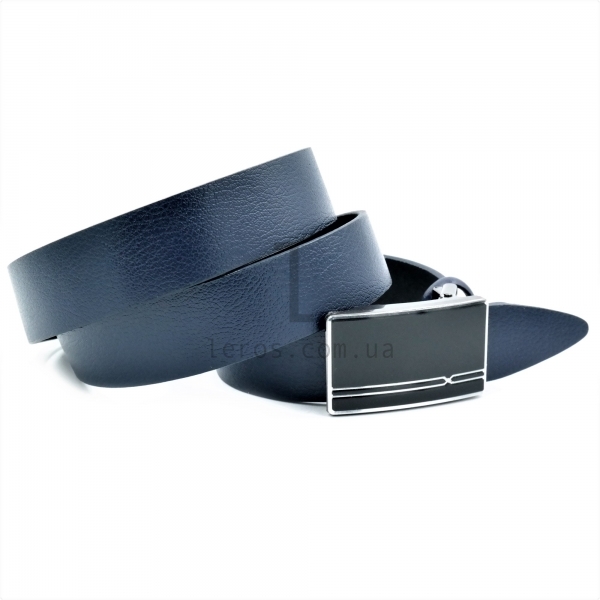 Чоловічий шкіряний ремінь із затискною пряжкою