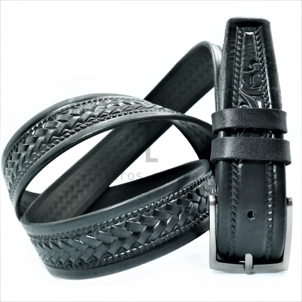 Чоловічий ремінь класичний (шкіра)