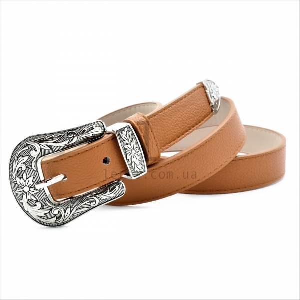Жіночий ремінь (шкір-зам)