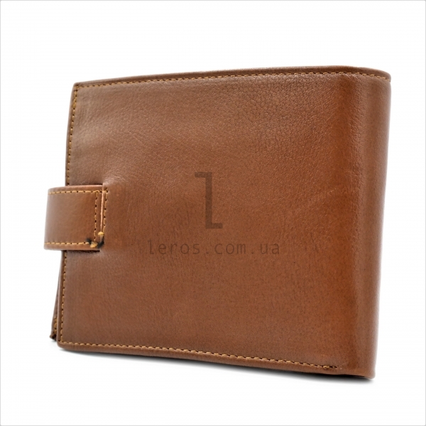 Чоловічий шкіряний гаманець Рудий