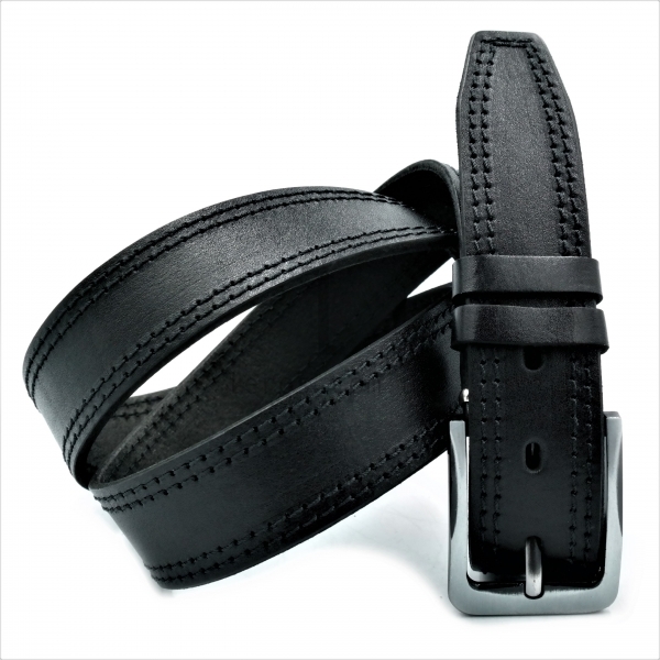 Чоловічий ремінь класичний (шкіра)