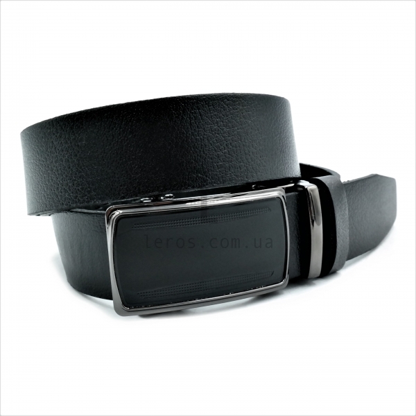 Чоловічий шкіряний ремінь із автоматичною пряжкою