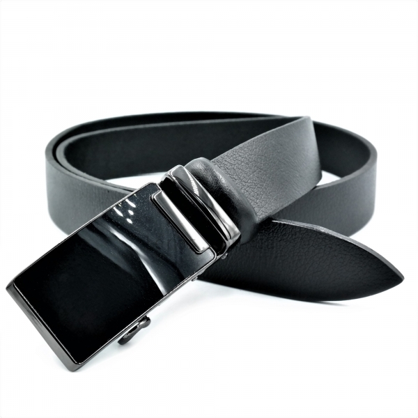 Чоловічий шкіряний ремінь із автоматичною пряжкою