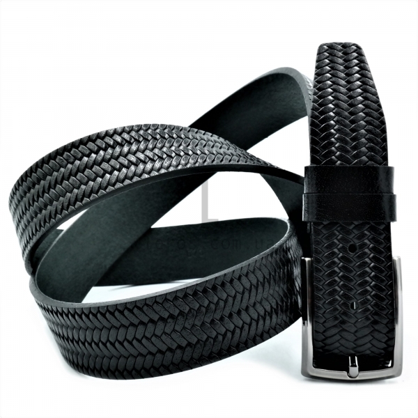 Чоловічий ремінь класичний (шкіра)