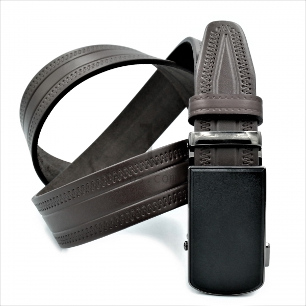 Чоловічий шкіряний ремінь із автоматичною пряжкою