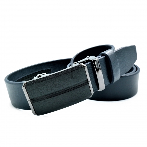 Чоловічий шкіряний ремінь із автоматичною пряжкою