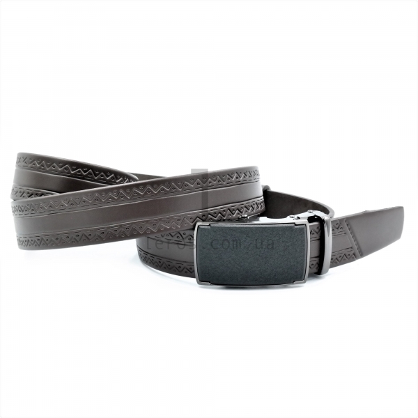 Чоловічий шкіряний ремінь із автоматичною пряжкою