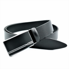 Чоловічий шкіряний ремінь із затискною пряжкою