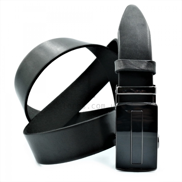 Чоловічий шкіряний ремінь із автоматичною пряжкою