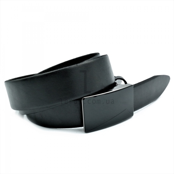 Чоловічий шкіряний ремінь із затискною пряжкою