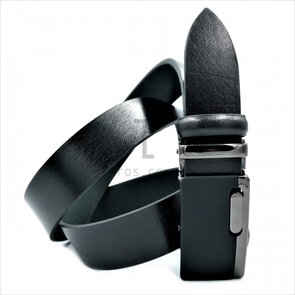 Чоловічий шкіряний ремінь із автоматичною пряжкою