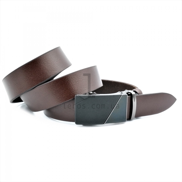 Чоловічий шкіряний ремінь із автоматичною пряжкою