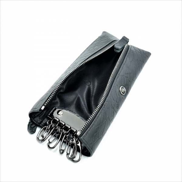 Ключниця шкіряна Чорного кольору