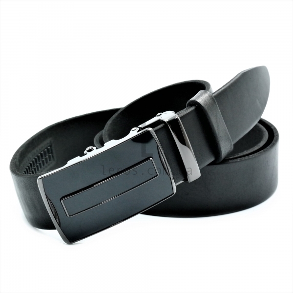 Чоловічий шкіряний ремінь із автоматичною пряжкою