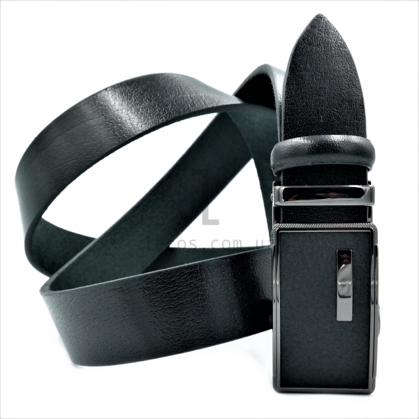 Чоловічий шкіряний ремінь із автоматичною пряжкою