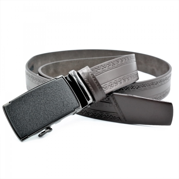 Чоловічий шкіряний ремінь із автоматичною пряжкою