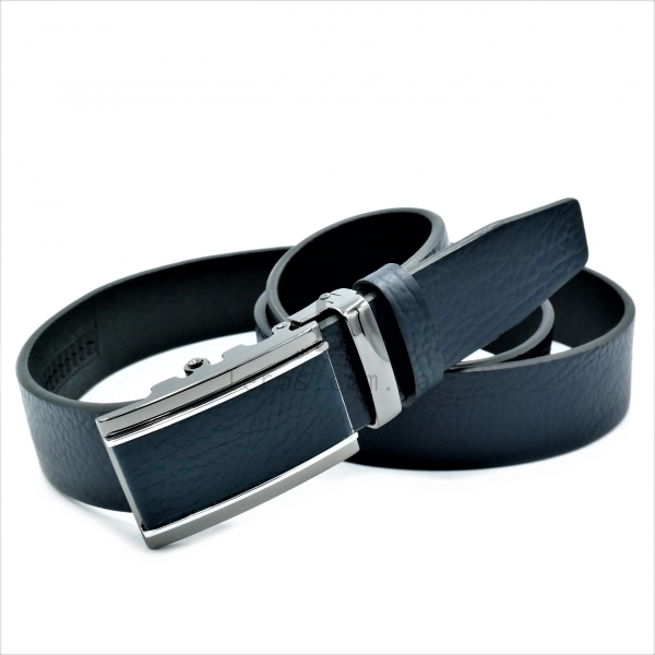 Чоловічий шкіряний ремінь із автоматичною пряжкою