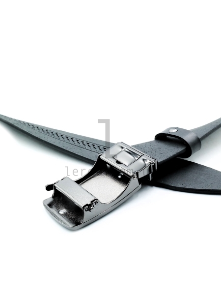 Чоловічий шкіряний ремінь із автоматичною пряжкою