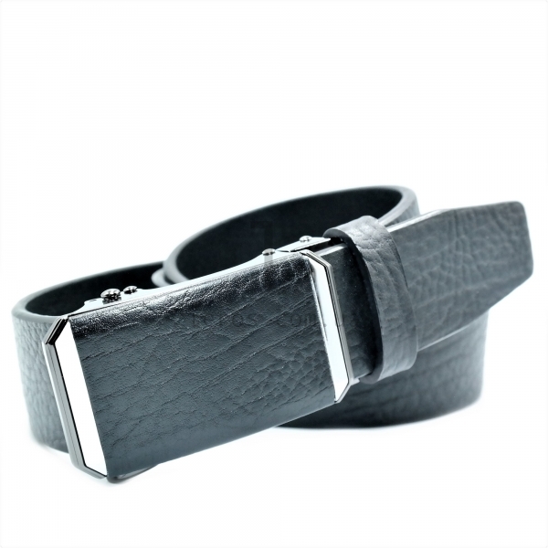 Чоловічий шкіряний ремінь із автоматичною пряжкою