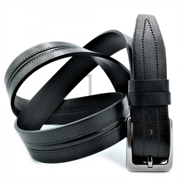 Чоловічий ремінь класичний (шкіра)