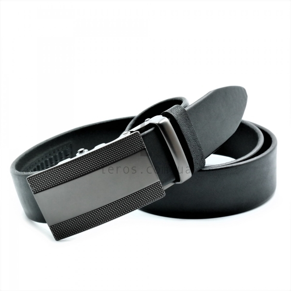 Чоловічий шкіряний ремінь із автоматичною пряжкою