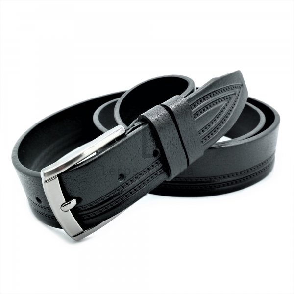 Чоловічий ремінь класичний (шкіра)