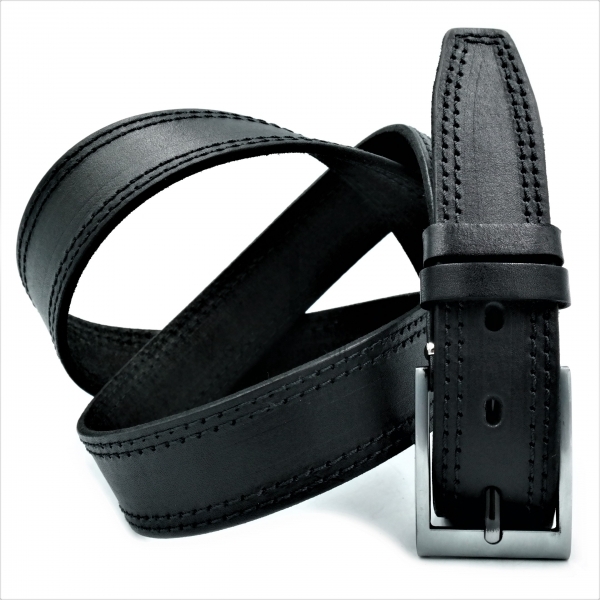 Чоловічий ремінь класичний (шкіра)