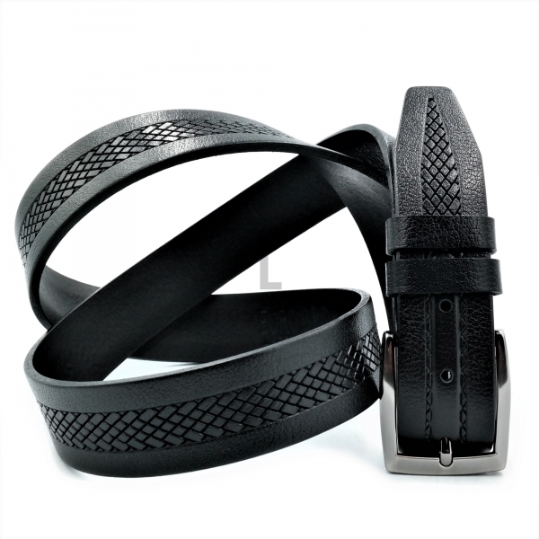 Чоловічий ремінь класичний (шкіра)