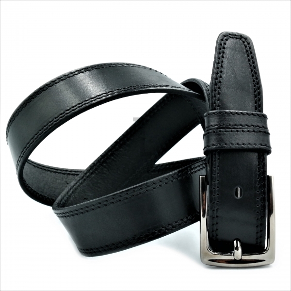 Чоловічий ремінь класичний (шкіра)