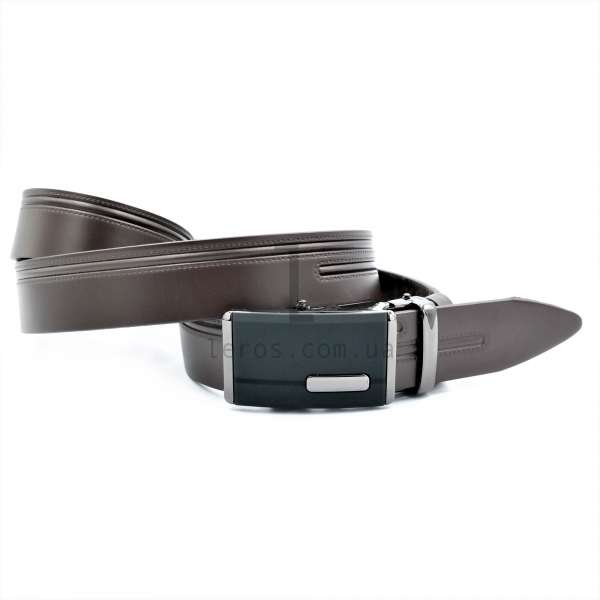 Чоловічий шкіряний ремінь із автоматичною пряжкою