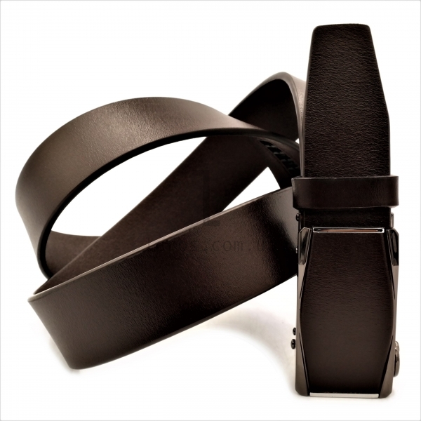 Чоловічий шкіряний ремінь із автоматичною пряжкою