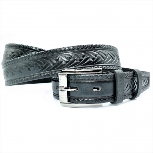 Чоловічий ремінь класичний (шкіра)