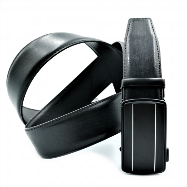 Чоловічий шкіряний ремінь із автоматичною пряжкою