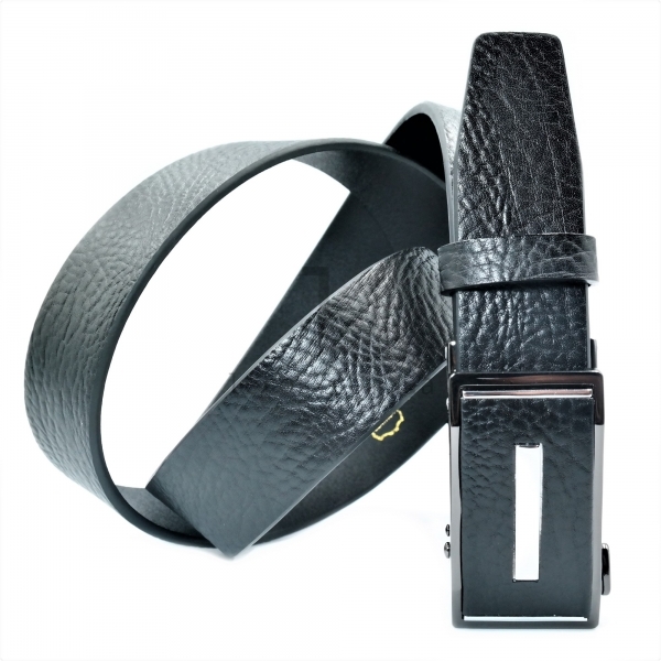 Чоловічий шкіряний ремінь із автоматичною пряжкою