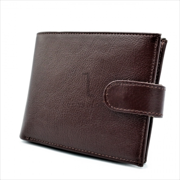 Чоловічий шкіряний гаманець Коричневий