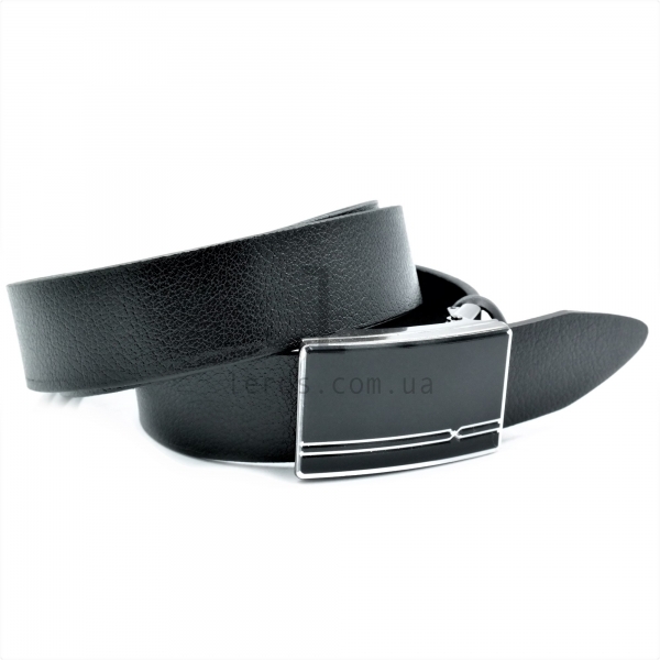 Чоловічий шкіряний ремінь із затискною пряжкою