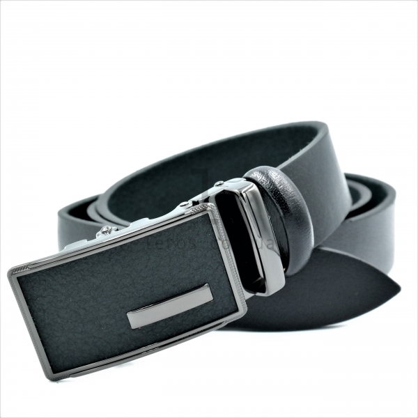Чоловічий шкіряний ремінь із автоматичною пряжкою