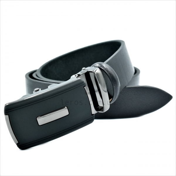 Чоловічий шкіряний ремінь із автоматичною пряжкою
