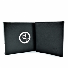 Чоловічий шкіряний гаманець Чорного кольору