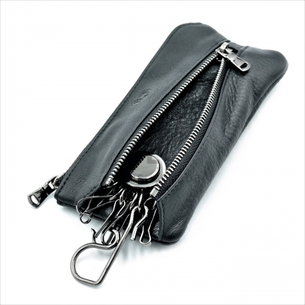 Ключниця шкіряна Чорного кольору