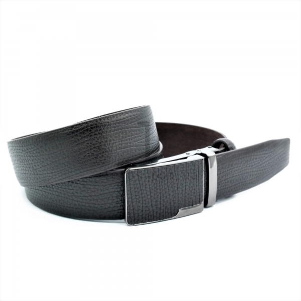 Чоловічий шкіряний ремінь із автоматичною пряжкою